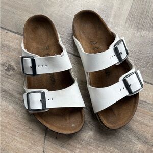 Birkenstock Kids White Double Strap Sandals Size 33